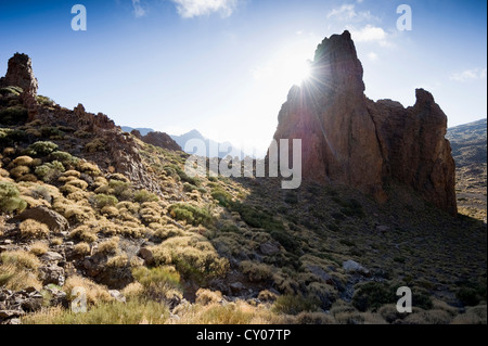 Los Roques, Parco Nazionale di Teide Tenerife, Isole Canarie, Spagna, Europa Foto Stock