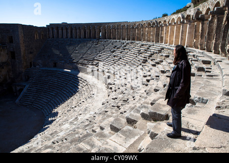 Anfiteatro di Aspendos vicino a Antalya Turchia Foto Stock