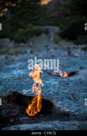Incendi di chimera Via Licia vicino a Antalya Turchia Foto Stock