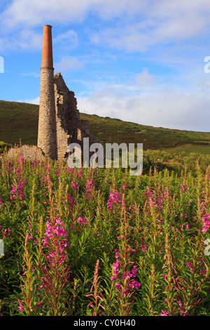 Foto di Carn Glaver miniera di stagno vicino Rosemergy in Cornwall Inghilterra Foto Stock