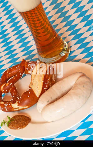 Weisswurst Foto Stock