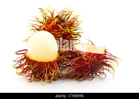 Rambutan sbucciato Foto Stock