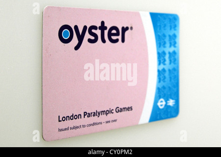 Oyster card rilasciata per il London 2012 Giochi Paralimpici. Foto Stock
