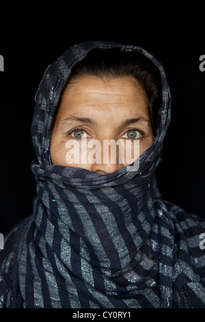 Ritratto di civili a Kunduz, Afghanistan Foto Stock