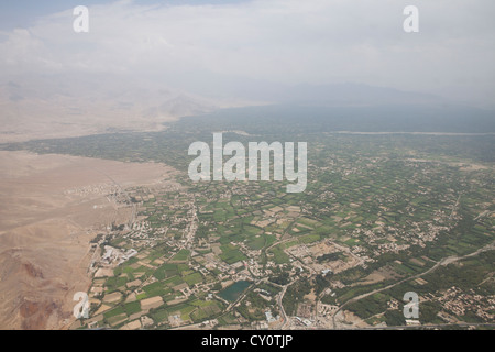 Vista aerea tra Kabul e kunduz. Foto Stock