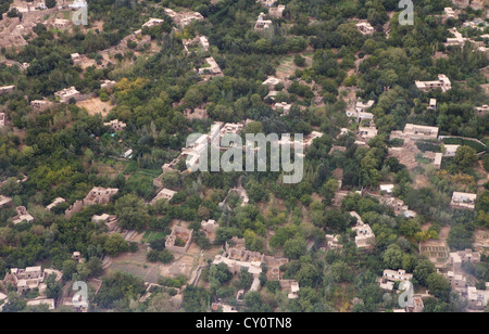 Vista aerea tra Kabul e kunduz. Foto Stock