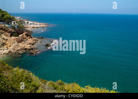 Les Rotes, Denia, Capo di San Antonio, provincia di Alicante, Spagna, Europa Foto Stock