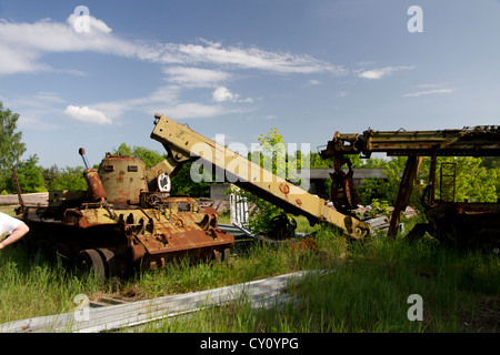 Chernobyl Attrezzatura di recupero Foto Stock