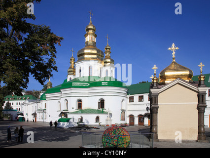 Ucraina, Kiev, Kyiv, Kyevo-Pecherska Lavra, monastero, inferiore Lavra, Chiesa del sollevamento della croce, Foto Stock