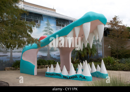 Ingresso a gatorland parco a tema di Orlando in Florida usa Foto Stock