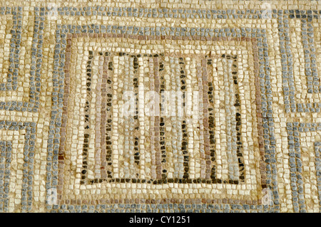 Il mosaico in casa di Eustolios, Kourion antico sito Romano Foto Stock