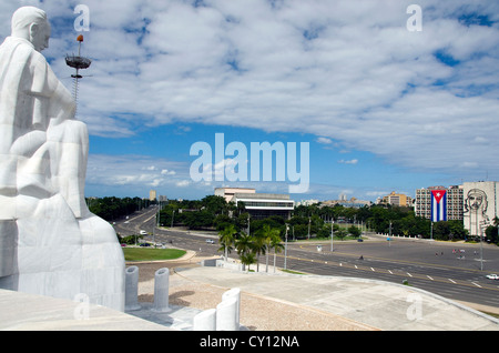 Josi Marti Memorial Plaza de la Revolucion de L Avana. Jose Marti è stato attivista politico, poeta, giornalista e docente, nato a Cuba Foto Stock