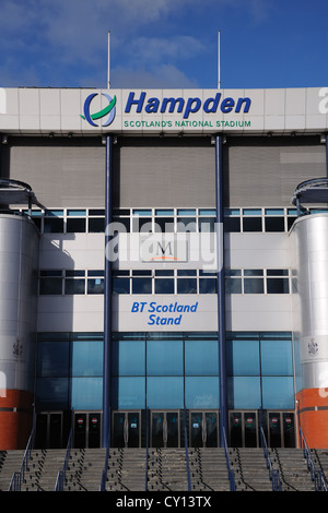 South stand di Hampden Park Stadium di Mount Florida, Glasgow, Scotland, Regno Unito lo stadio è utilizzato dalla Scottish Football Team. Foto Stock