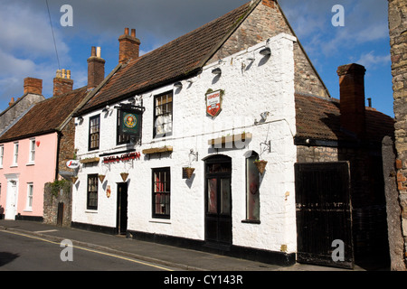 La piccola città di pozzetti di Mendip regione del Somerset England Regno Unito Foto Stock