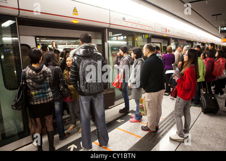 Hongkong sistema di metropolitana Foto Stock