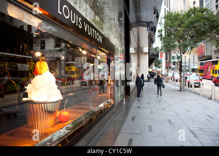 Negozio Louis Vuitton di Hong Kong Foto Stock