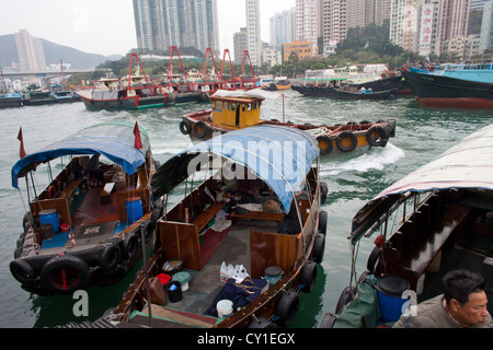 Il traghetto a Hongkong (Aberdeen) Foto Stock