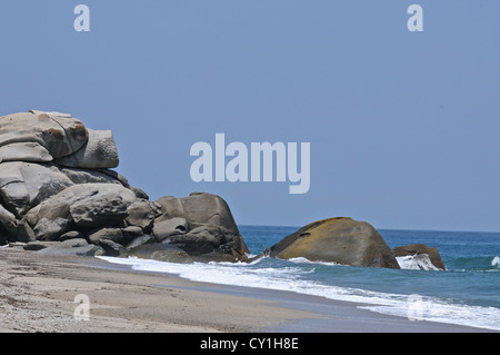 Canaveral beach nel Parco Nazionale Tayrona Foto Stock