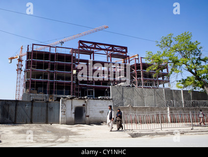 Sito in costruzione a Kabul Foto Stock