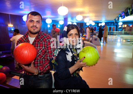 'Strikers' è il primo e unico di bowling in Afghanistan Foto Stock