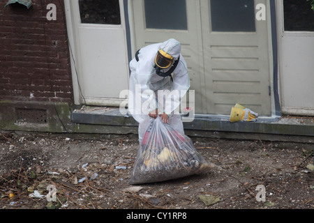 Pulizia asbest in Amsterdam Foto Stock