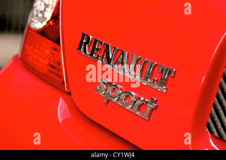 Renault Sport Clio badge di avvio Foto Stock