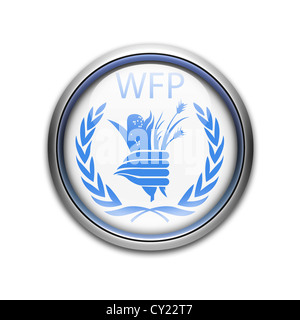 WFP - Programma Alimentare Mondiale Bandierina logo icona di simbolo Foto Stock