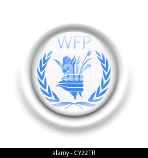 WFP - Programma Alimentare Mondiale Bandierina logo icona di simbolo Foto Stock
