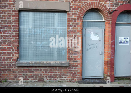 John Lennon Beatles Casa d'infanzia Madryn Street Liverpool Foto Stock