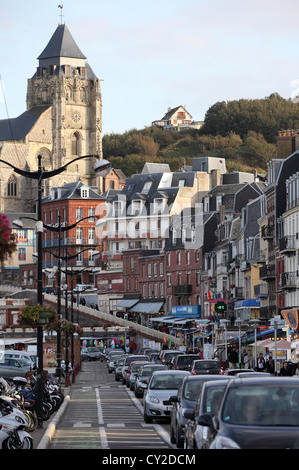 Quai Francois Premier Le Treport, Normandia, Francia Foto Stock