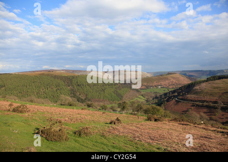 Passare a ferro di cavallo, vicino a Llangollen, Denbighshire, il Galles del Nord, Wales, Regno Unito, Europa Foto Stock