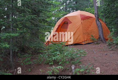 Algonquin tenda arancione Foto Stock