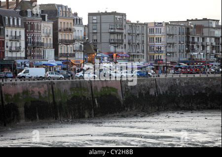 Quai Francois Premier Le Treport, Normandia, Francia Foto Stock