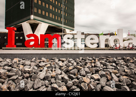 Mi segno di Amsterdam Foto Stock