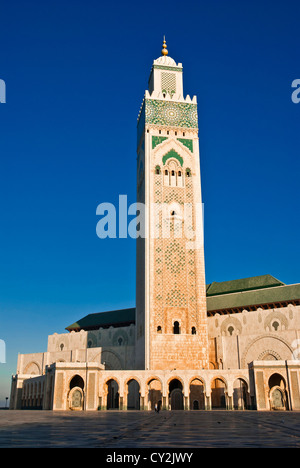 Il re Hassan II Mosque, Casablanca, Marocco Foto Stock