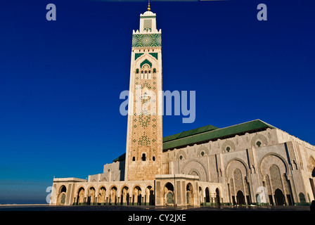 Il re Hassan II Mosque, Casablanca, Marocco Foto Stock