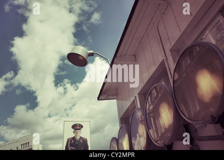 Il Checkpoint Charlie Foto Stock