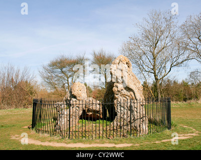 Whispering Knights Rollright Stones Oxfordshire England Regno Unito Foto Stock