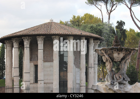 Tempio di Vesta roma, Italia, viaggi photoarkive Foto Stock