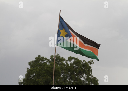 Il sud Sudan Bandiera Foto Stock