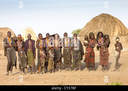 Tribù Erbore, Omo River Valley, Etiopia Foto Stock