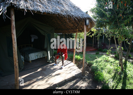 Tribù Masai in Kenya Foto Stock