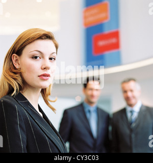 La gente di affari licenza gratuita ad eccezione di annunci e cartelloni per esterni Foto Stock