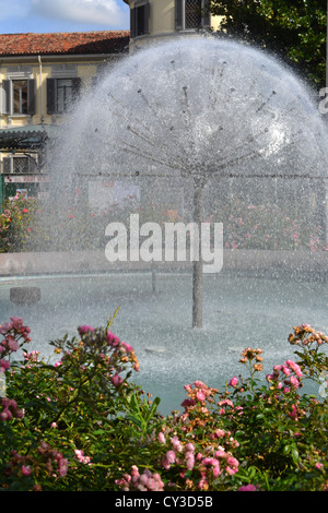 Fontana, Monza centro città, Lombardia, Nord Italia, l'Europa. Foto Stock