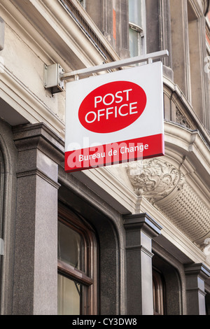 Post office segno, REGNO UNITO Foto Stock