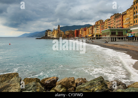 Camogli vicino a Portofino Riviera di Levante, Liguria, Italia Foto Stock