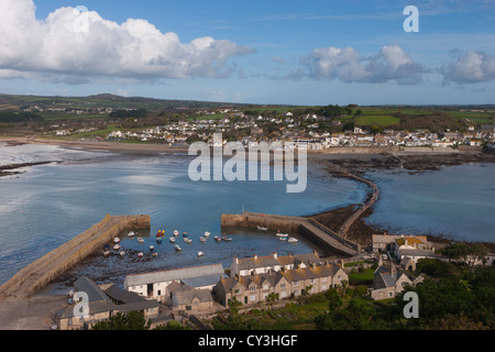 Villaggio di Marazion in Cornovaglia, southwest Regno Unito Foto Stock