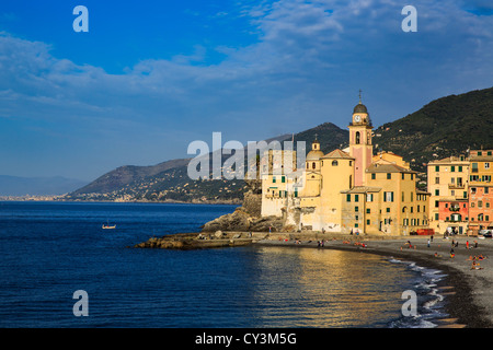 Camogli vicino a Portofino Riviera di Levante, Liguria, Italia Foto Stock