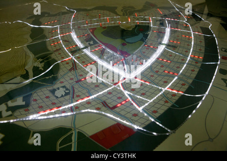 Nuova Città di Kabul è un un piano ambizioso per espandere la città corrente. Si tratta di un modello in scala. Foto Stock