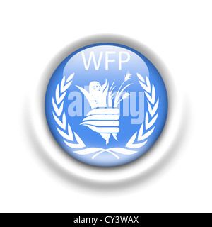 WFP - Programma Alimentare Mondiale Bandierina logo icona di simbolo Foto Stock